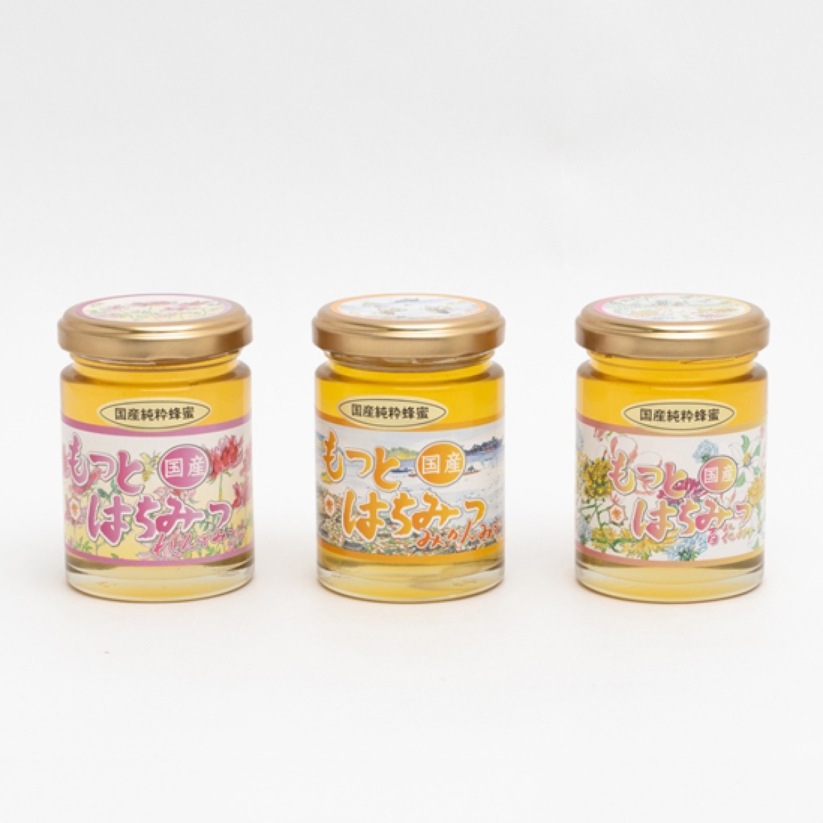 れんげ蜂蜜 みかん蜂蜜 百花蜂蜜 各140g - 有限会社 美甘養蜂園