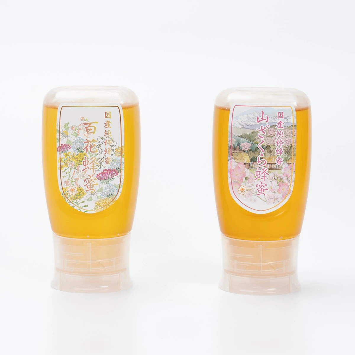 百花蜂蜜 山ざくら蜂蜜 各300g(逆止弁容器)